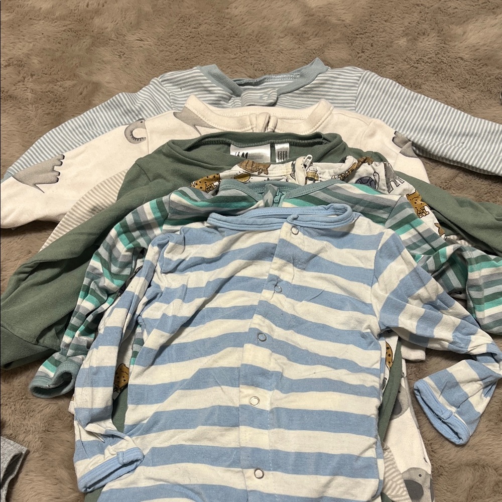 Striped Blue and White Kids Shirt